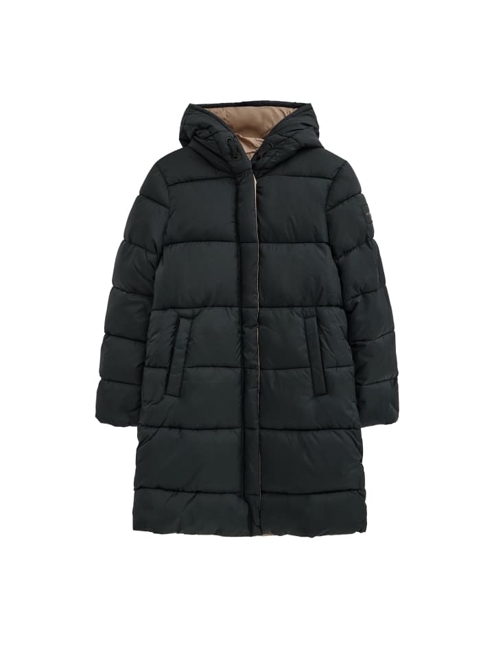 Jacke WOMAN GINA REVERSIBLE COAT LONG SLEEVE REGULAR FIT in BLACK