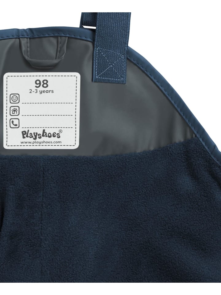Fleece-Trägerhose in Dunkelgrau