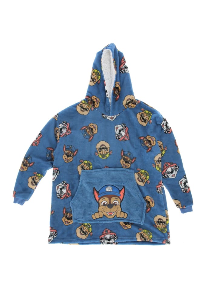 PAW Patrol Hoodie-Decke für Kinder – Perfekt zum Einkuscheln in Blau