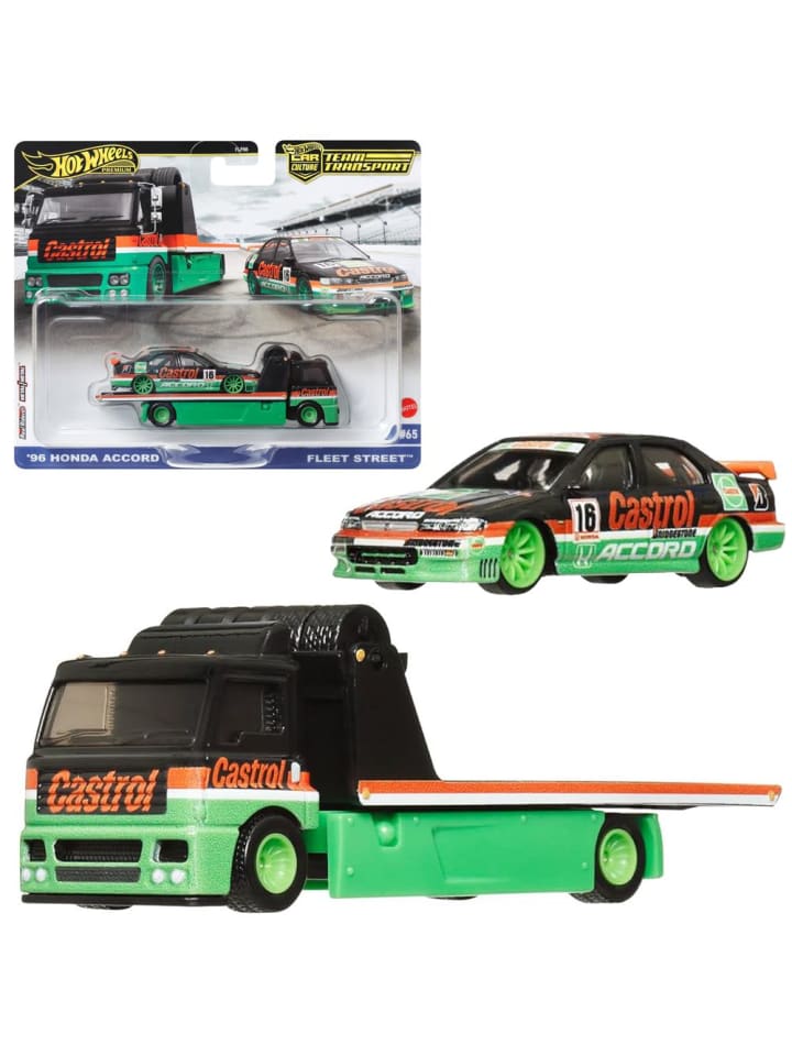 96 Honda Accord + Fleet Street | Hot Wheels | Team Transport Fahrzeuge