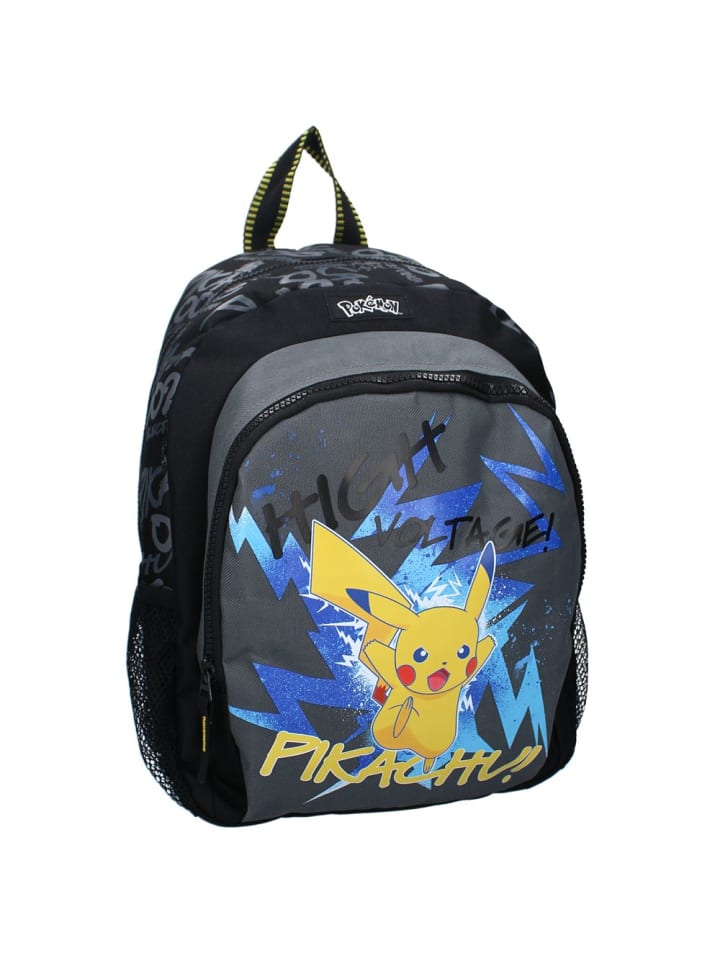 Kinder Rucksack mit Vortasche | Pokemon | 36 x 27 x 14 cm | Tasche