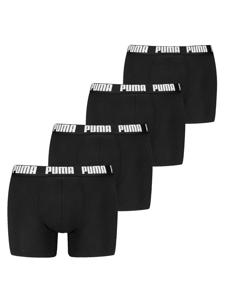 Boxershort 4er Pack in Schwarz