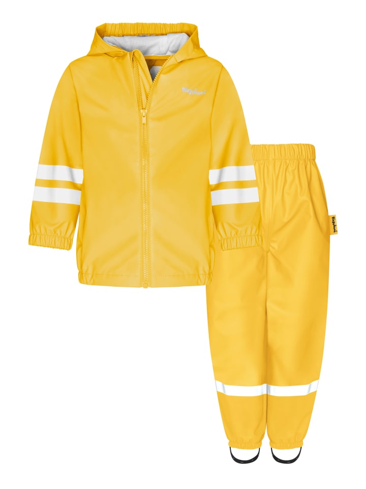 Regen-Set Halbhose Basic in gelb