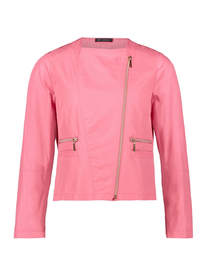 Bikerjacke mit Reißverschluss in Pink