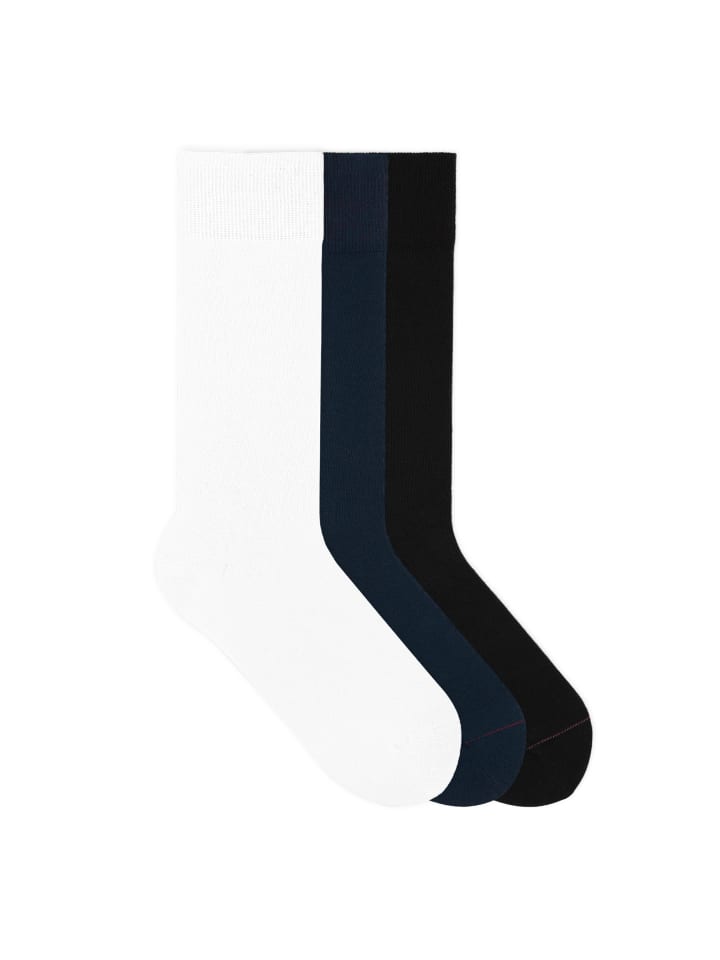 Socken Signature Classics Bundle in Optic White/Dark Navy/Pitch Black
