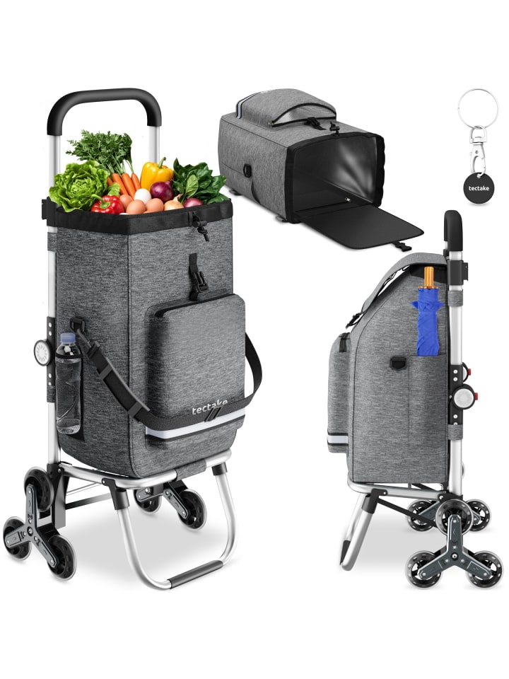 Shopping-Trolley, Kühltasche, leichtgängige Treppensteiger-Räder