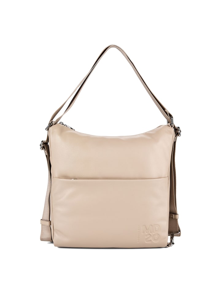 MD20 Schultertasche Leder 32.5 cm warm taupe