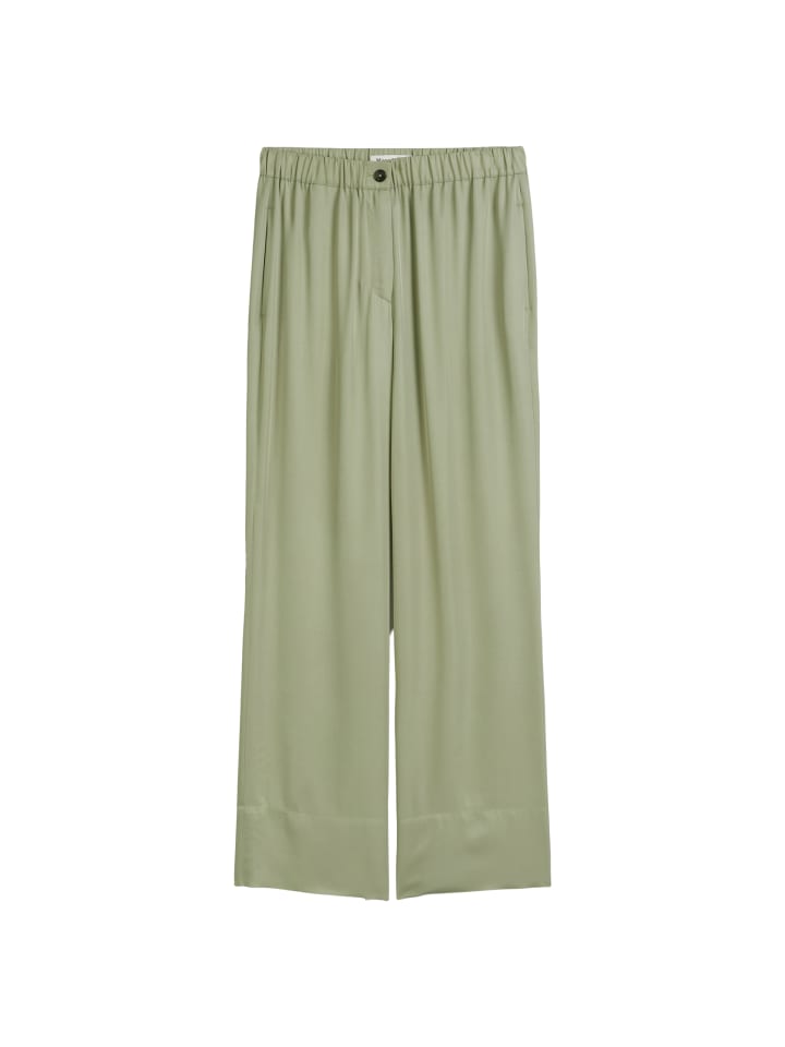 Fließende Wide Leg Pants in Smooth Sage