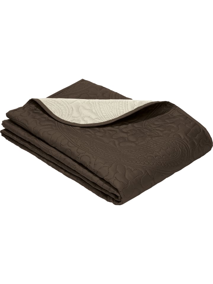 Sessel- und Sofaschoner in dunkelbraun