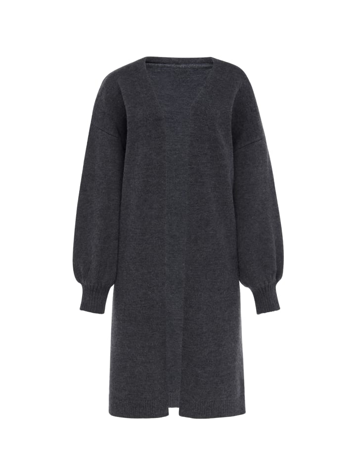 Women Cardigan in DARK GREY MELANGE