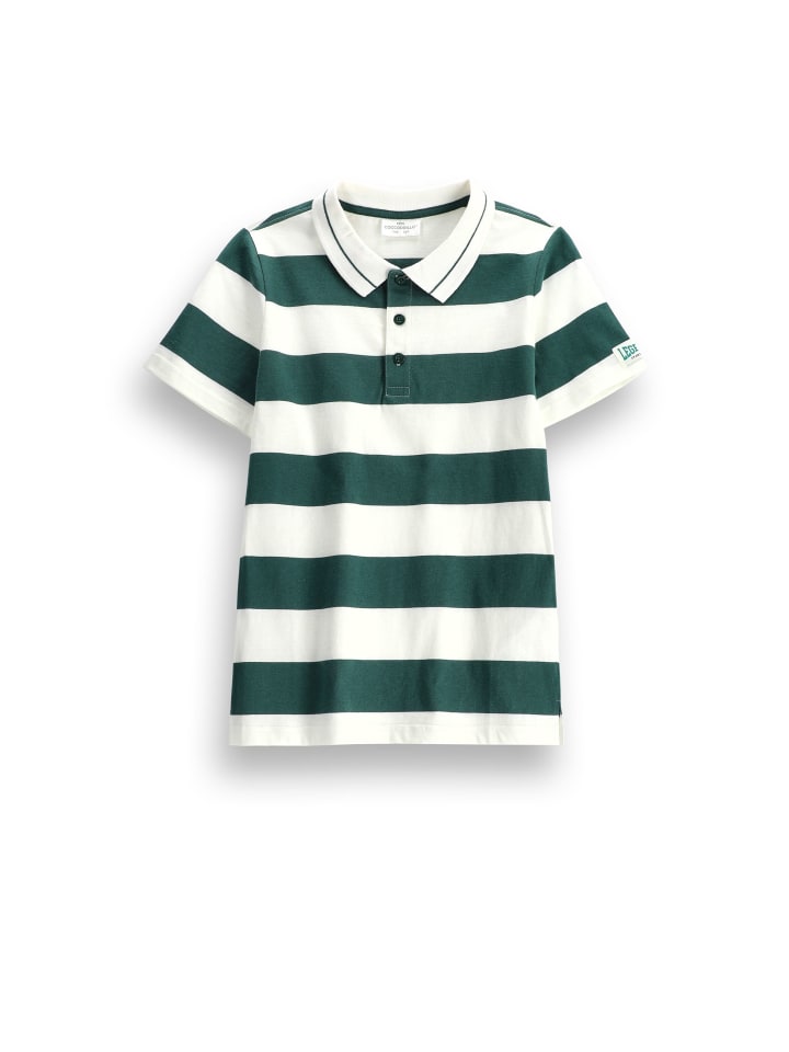 Baumwoll-t-shirt polo in grün