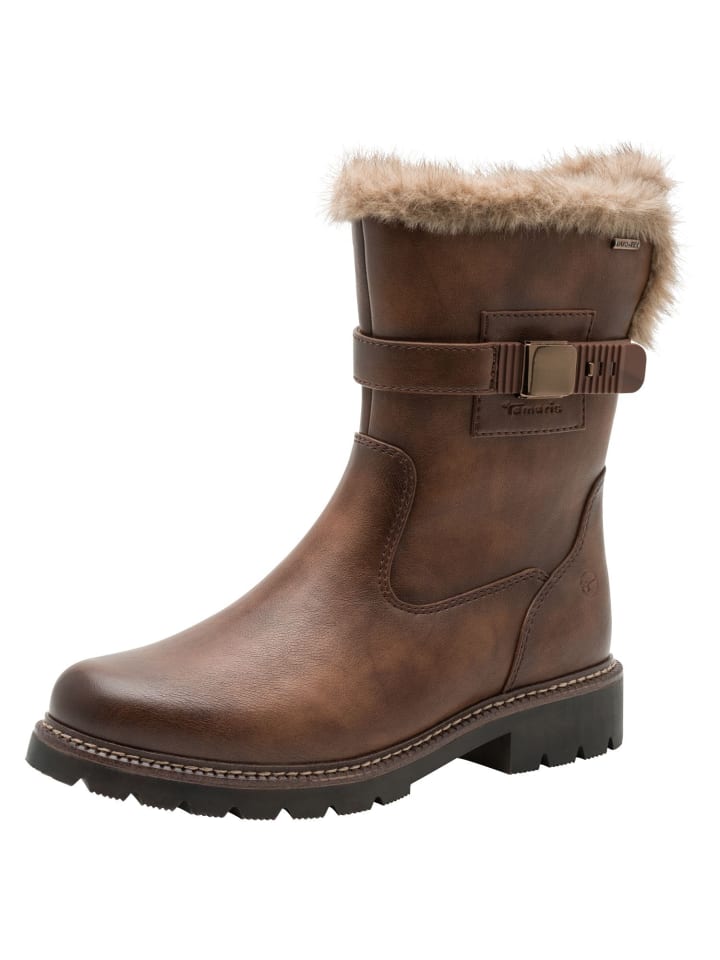 Stiefelette in cognac