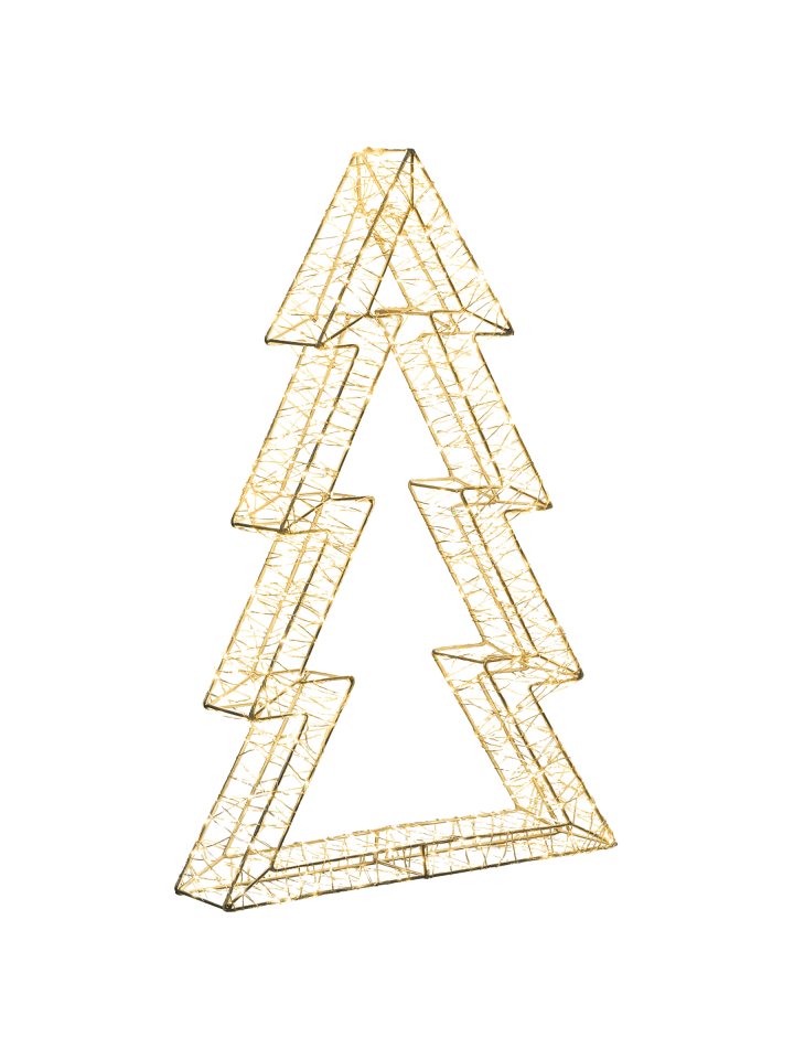 LED Deko AKERAN in Silber - (W) 40 x (H) 60 x (L) 8 cm