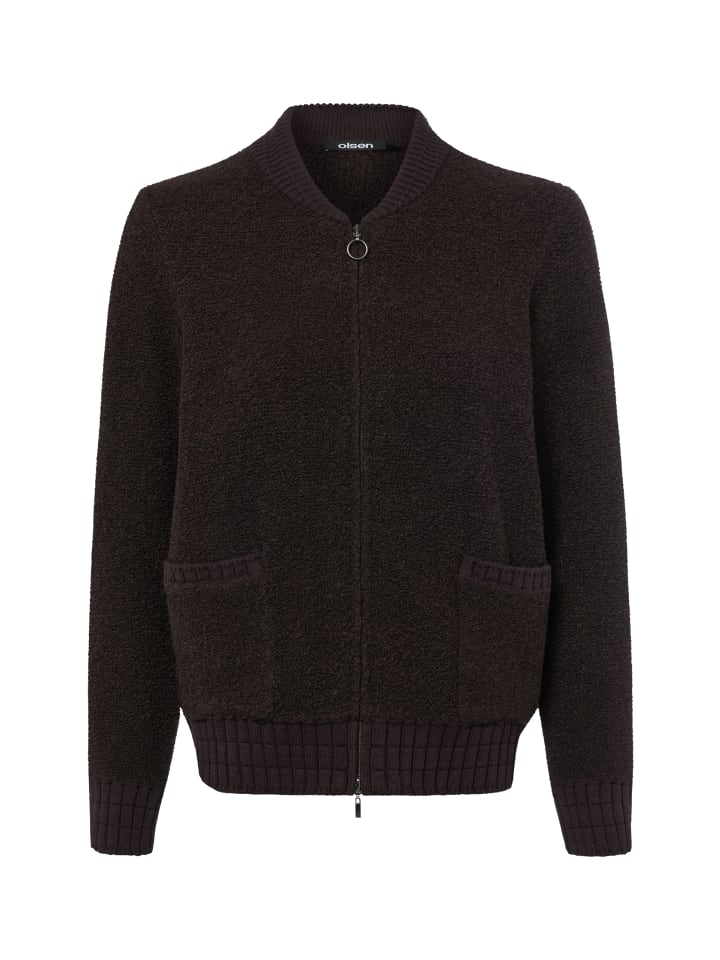 Strickjacke Henny in schoko - 0001