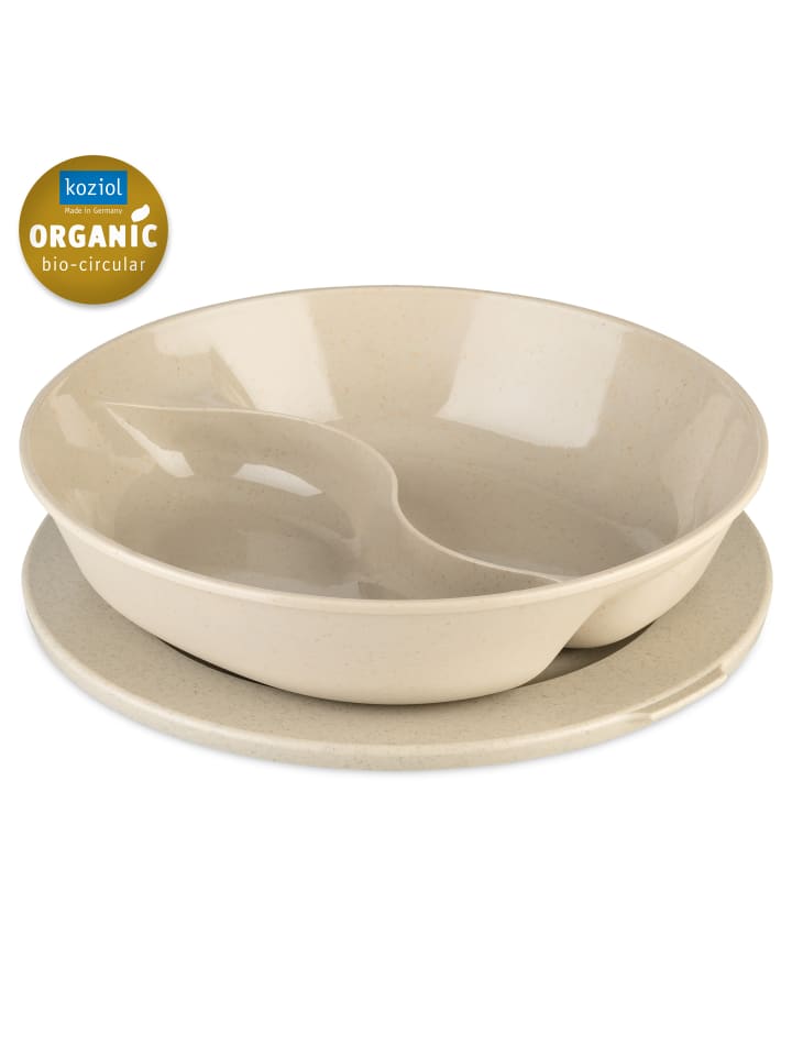 CONNECT SEPAREE 1,5 - Menüteller mit Deckel 1,5l in nature desert sand