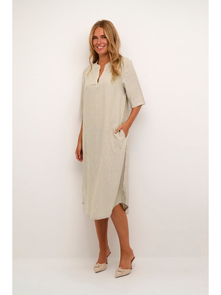 Kleid KAmilia Relaxed fit in Chinchilla/Chalk Stripe