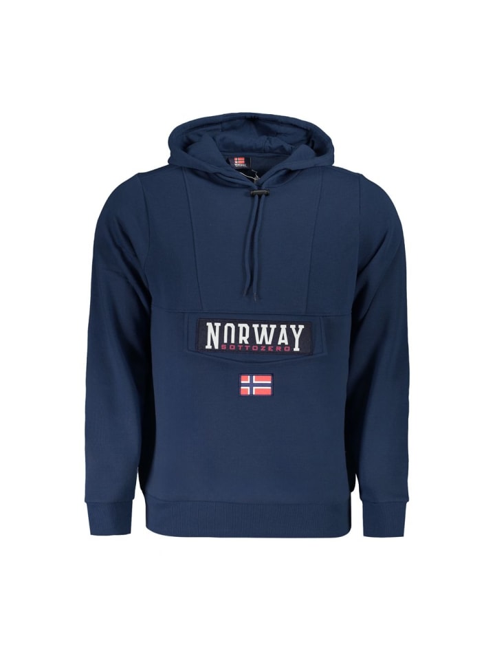 Blau Herren Sweatshirt aus Baumwolle