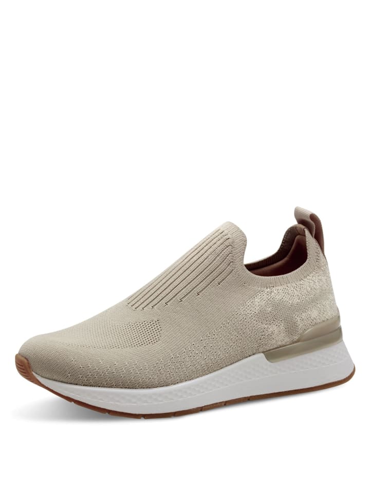 Sportliche Slipper in Beige
