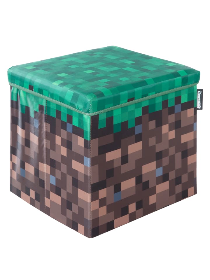 Minecraft Sitz- und Aufbewahrungsbox, Grasblock