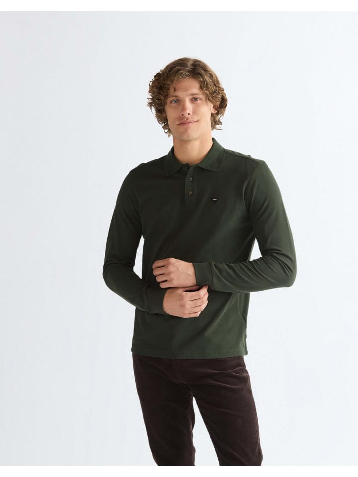 Langarmpolo Polo in Rosin
