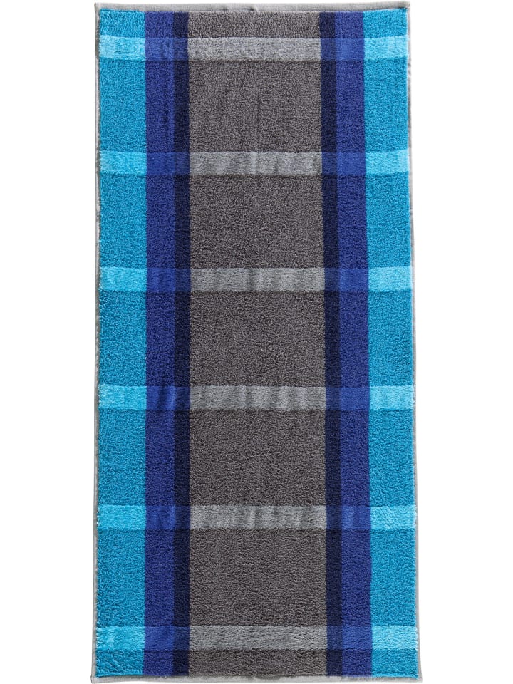 Frottier, Jacquard Duschtuch in türkis