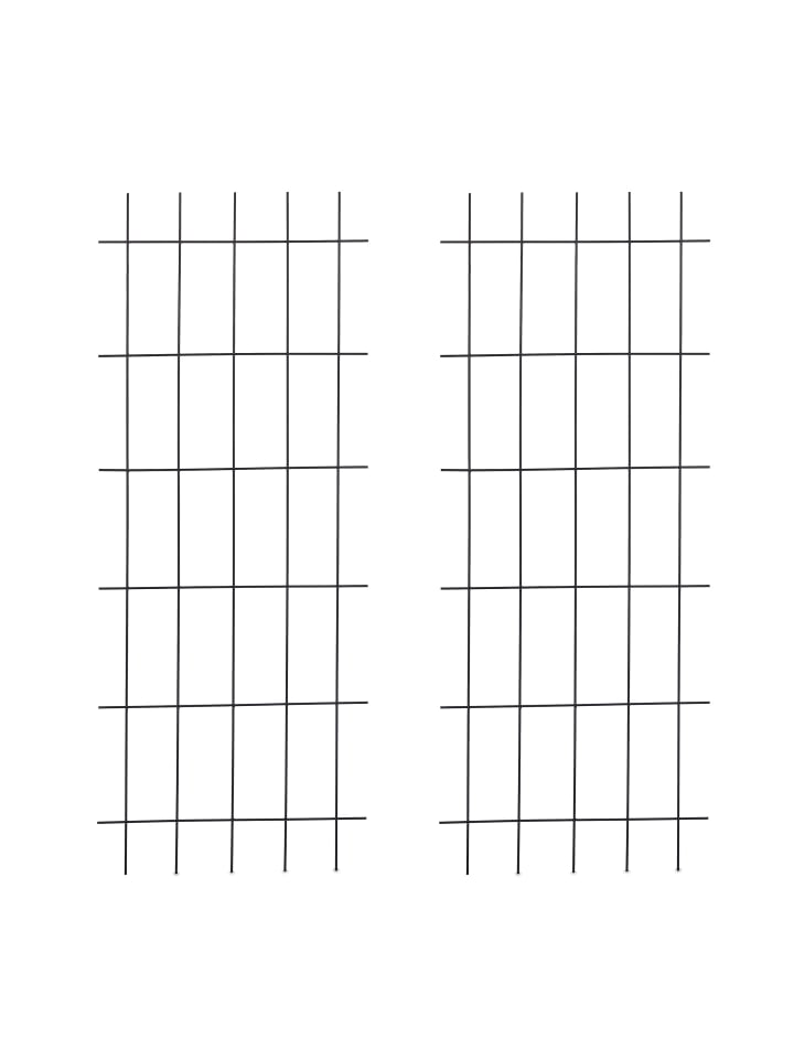 2 x Rankgitter in Schwarz - (B)60 x (H)150 cm