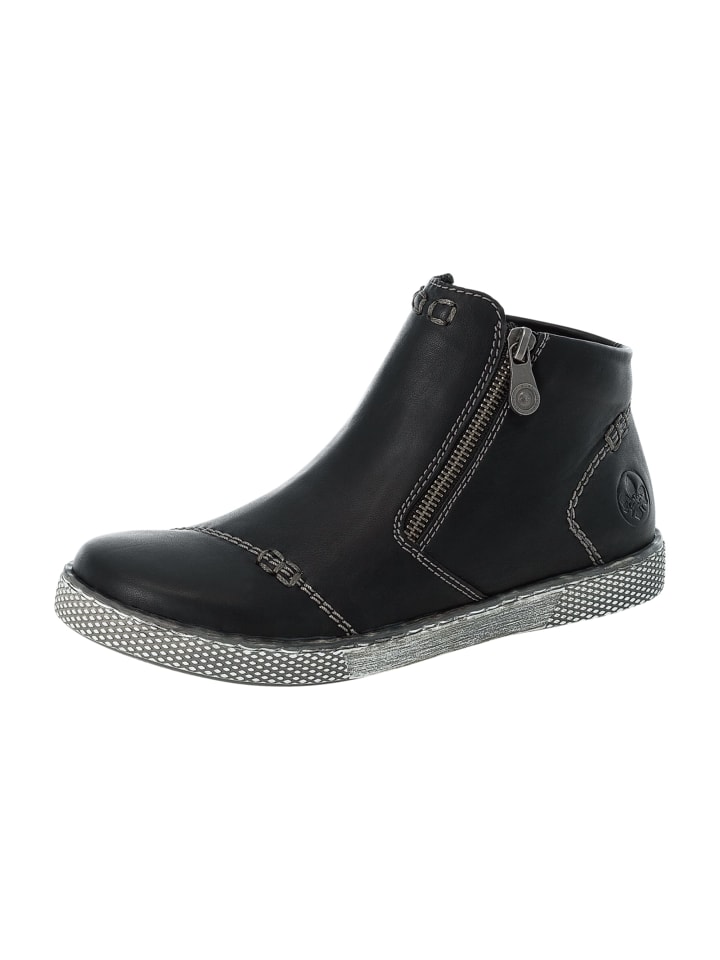 Komfort Stiefeletten in Schwarz
