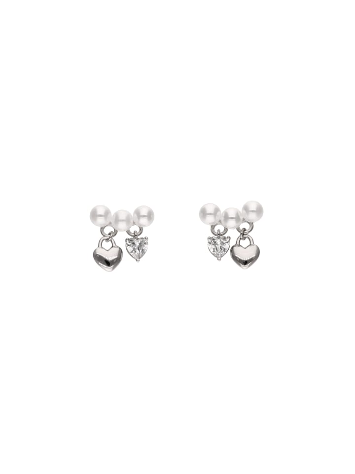Women Earrings in Silver White