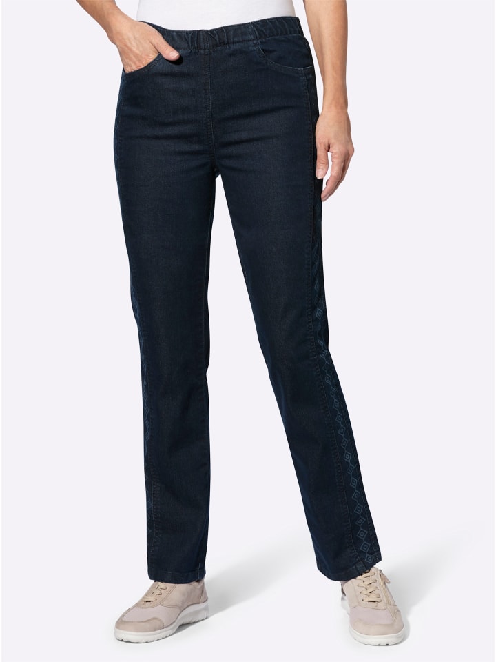 Schlupfjeans in dark blue