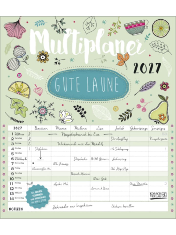 Kalender - Multiplaner - Gute Laune 2027