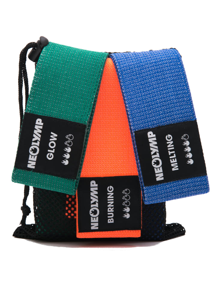 Fitnessband "MB310" 3er-Set in Bunt