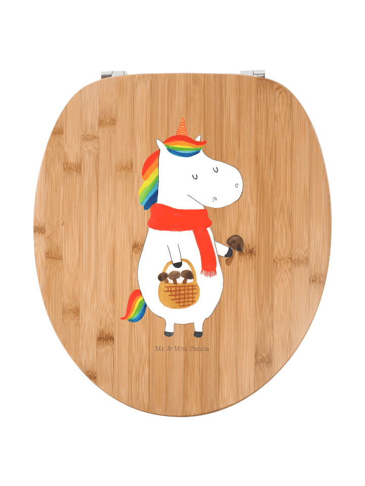 Toilettendeckel Einhorn Pilz ohne Spruch in Braun