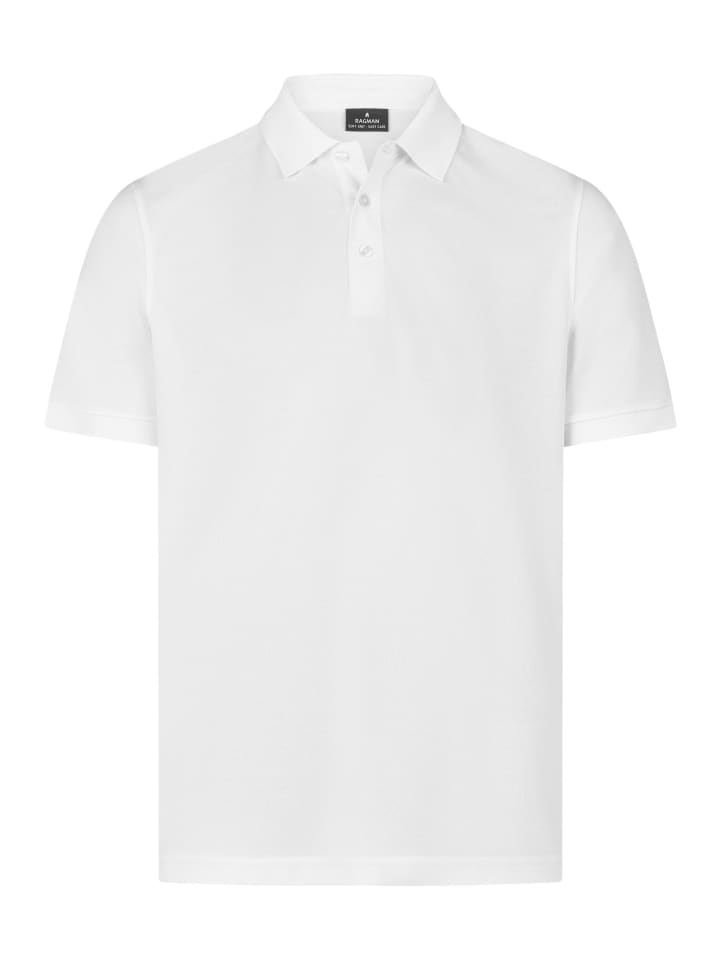 Poloshirt Basic in Weiß