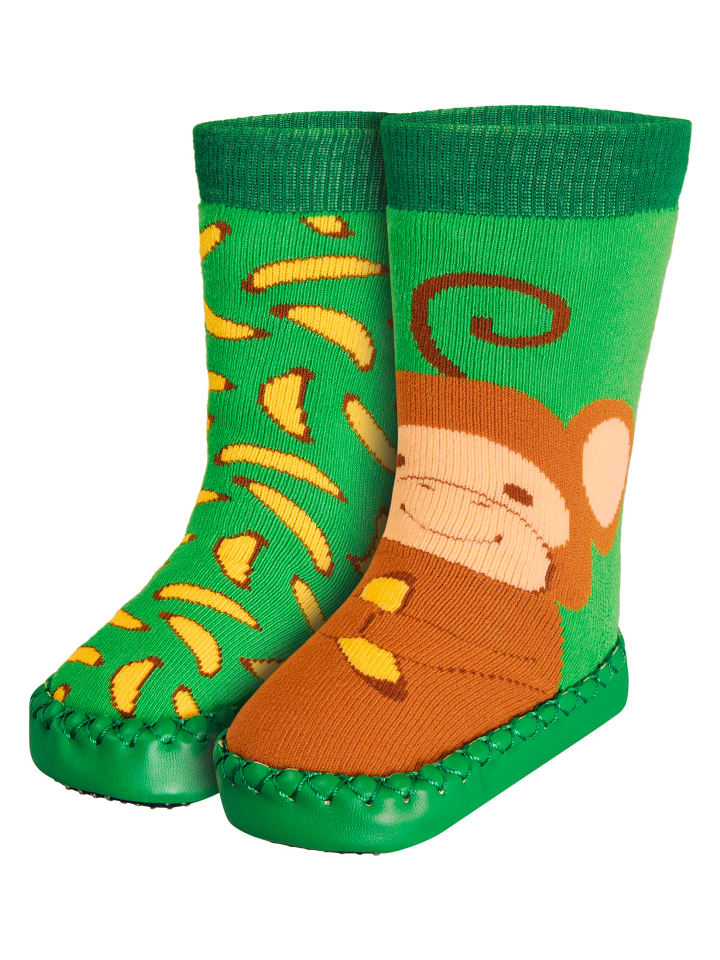 Hüttenschuh Affe in Grün