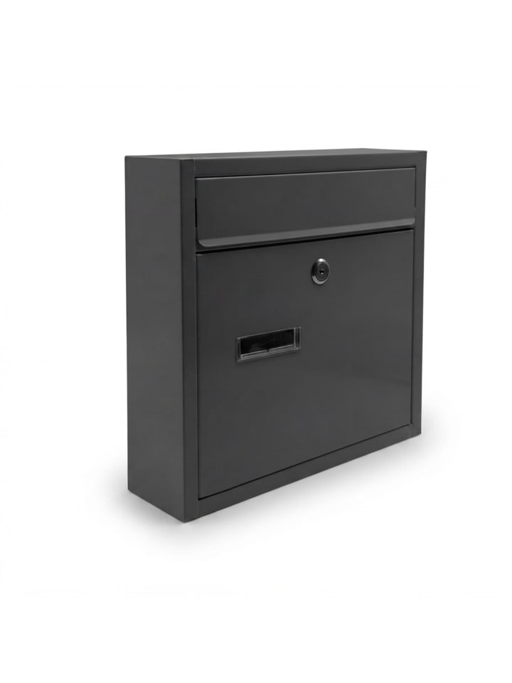 Briefkasten in Anthrazit - (B)36 x (H)31 x (T)10 cm