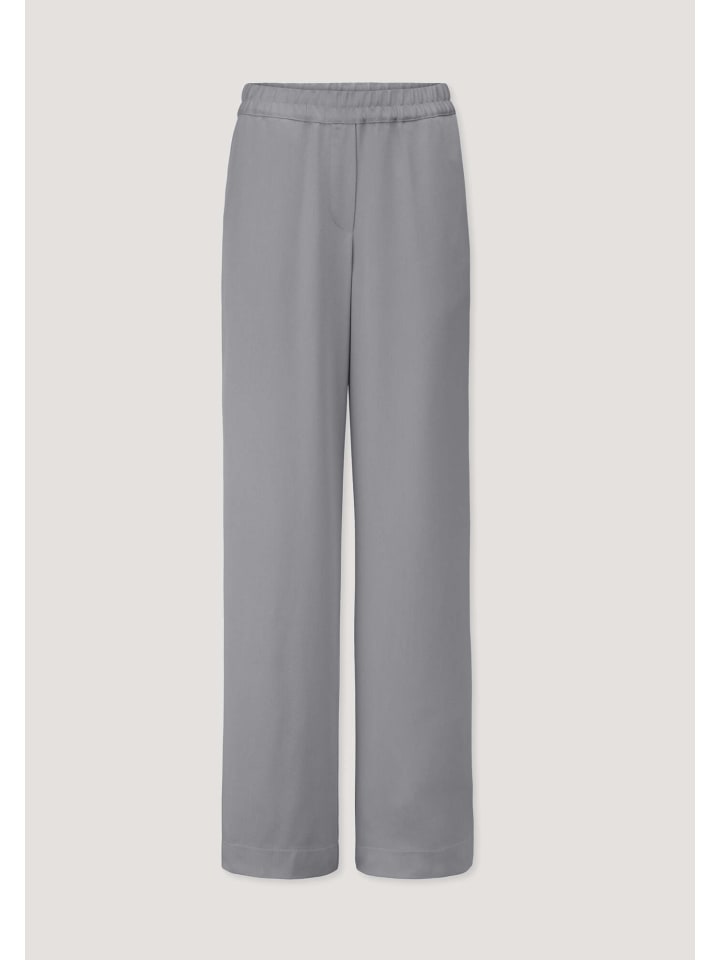 Hessnatur Gewebe Hose Wide Leg aus reinem TENCEL™ Lyocell in nebelblau