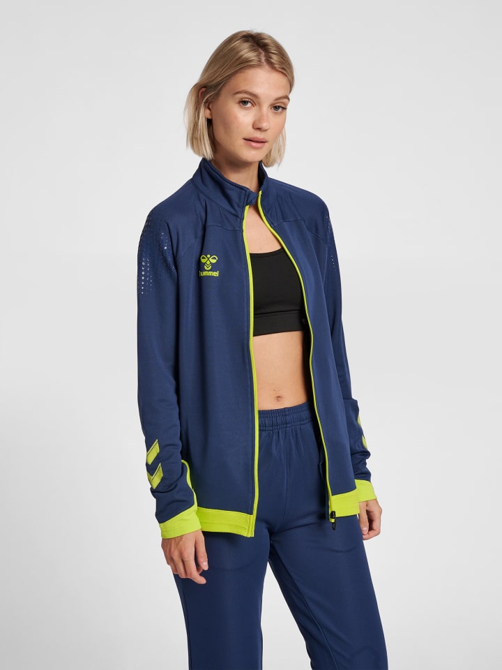 Reißverschluss Jacke Hml Damen in DARK DENIM