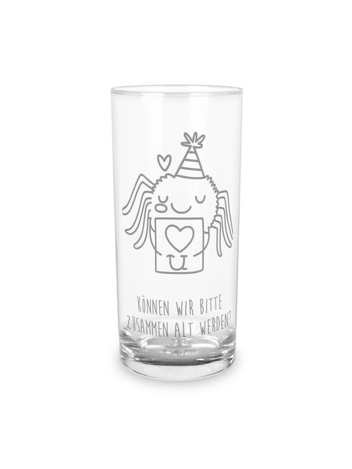 Tumbler Spinne Agathe Brief mit Spruch in Transparent