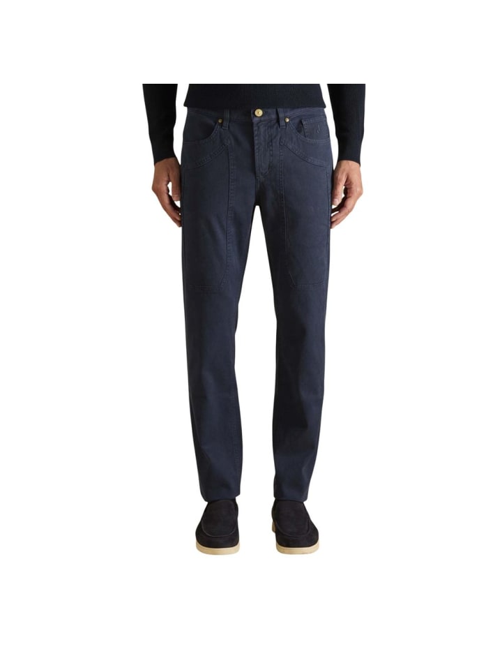 Blau Baumwolle Skinny Jeans
