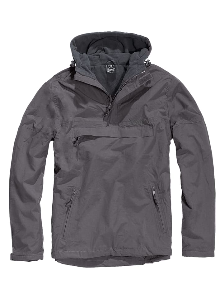 Windbreaker in charcoal