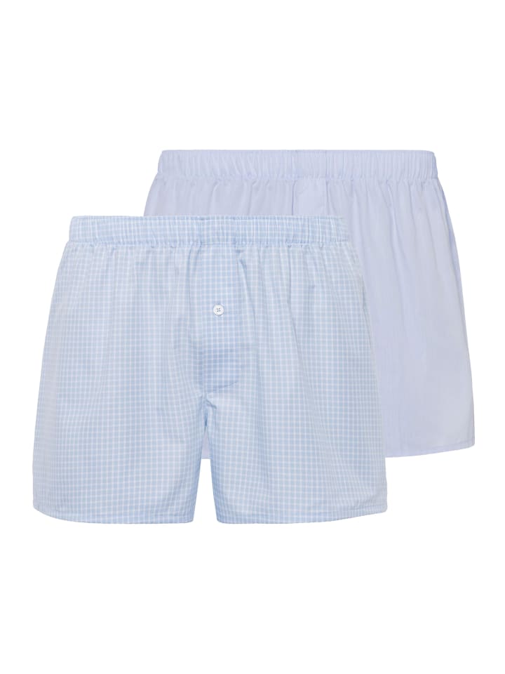 Boxershorts Fancy Woven in Blau / hellblau