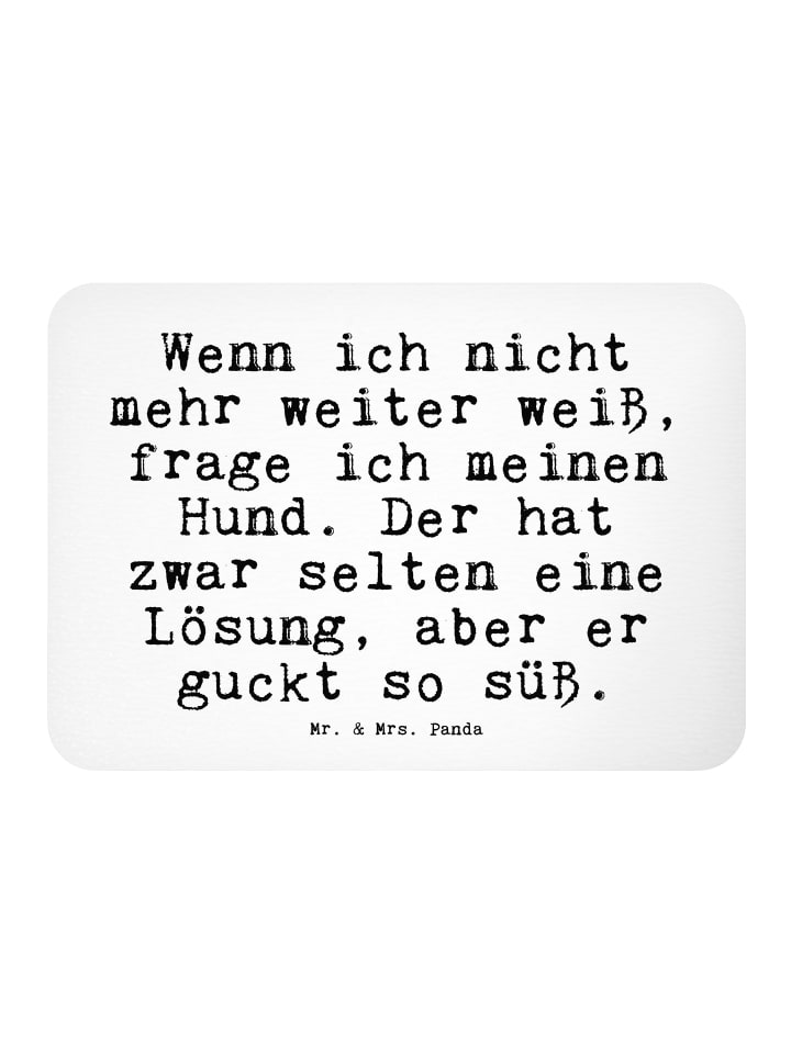 Magnet Wenn ich nicht mehr... mit Spruch in Weiß