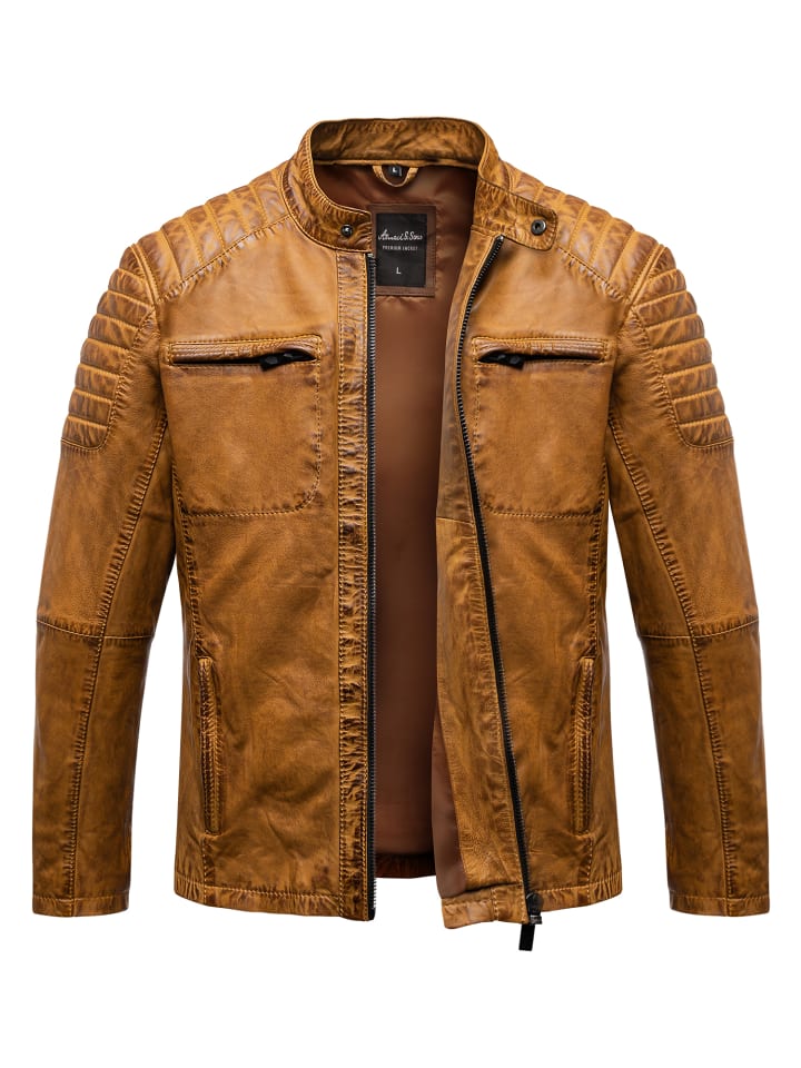 Lederjacke RALSTON in Cognac