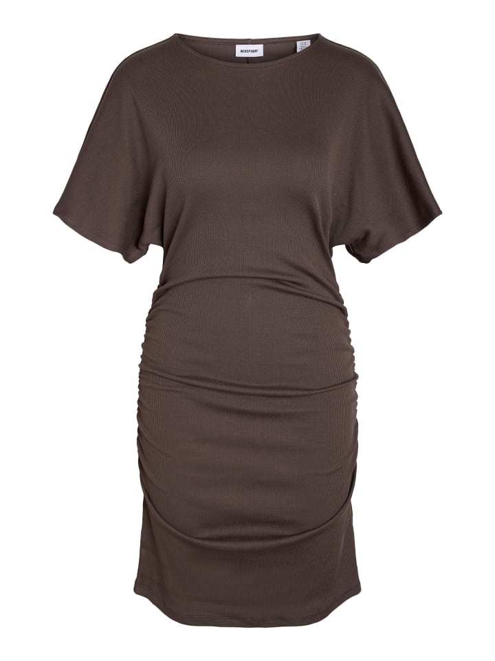 Midikleid in Chocolate Brown2