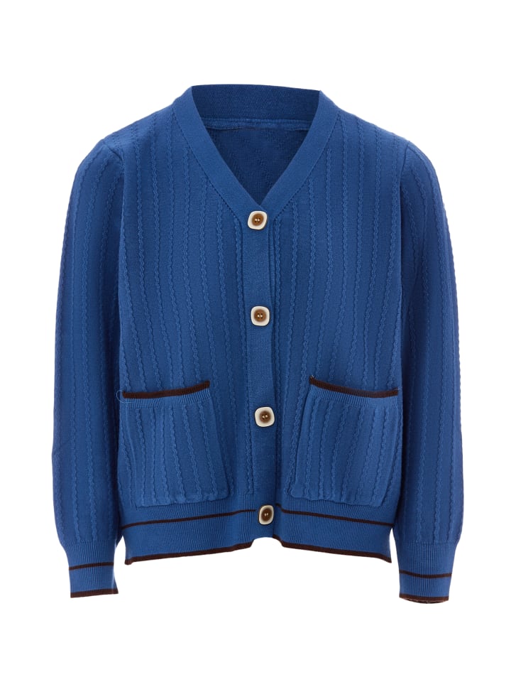 Women Strickjacke in Blau