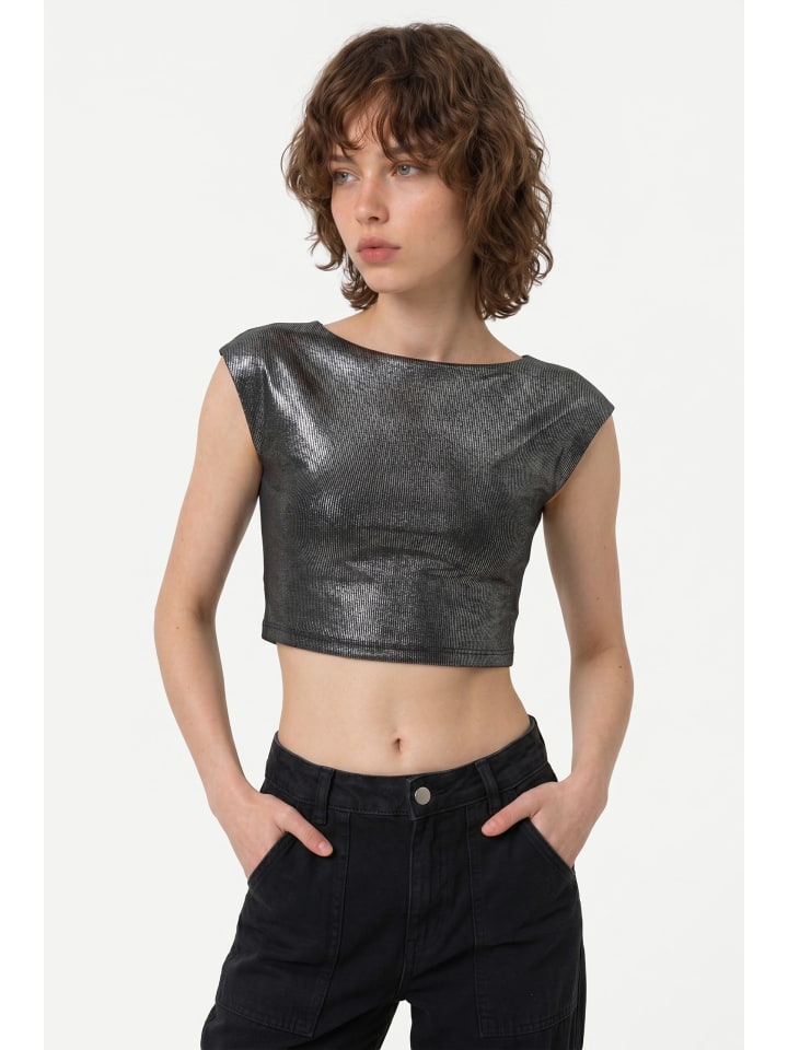 Blouse in Schwarz