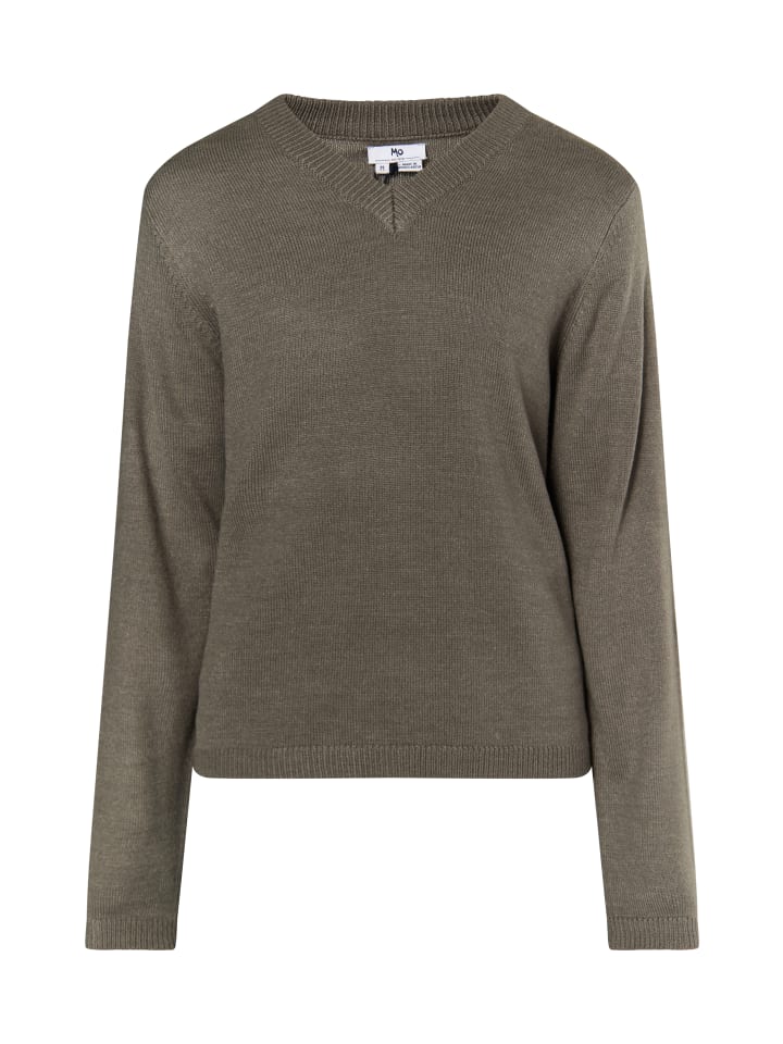 Herren Pullover in Hellgrau Melange