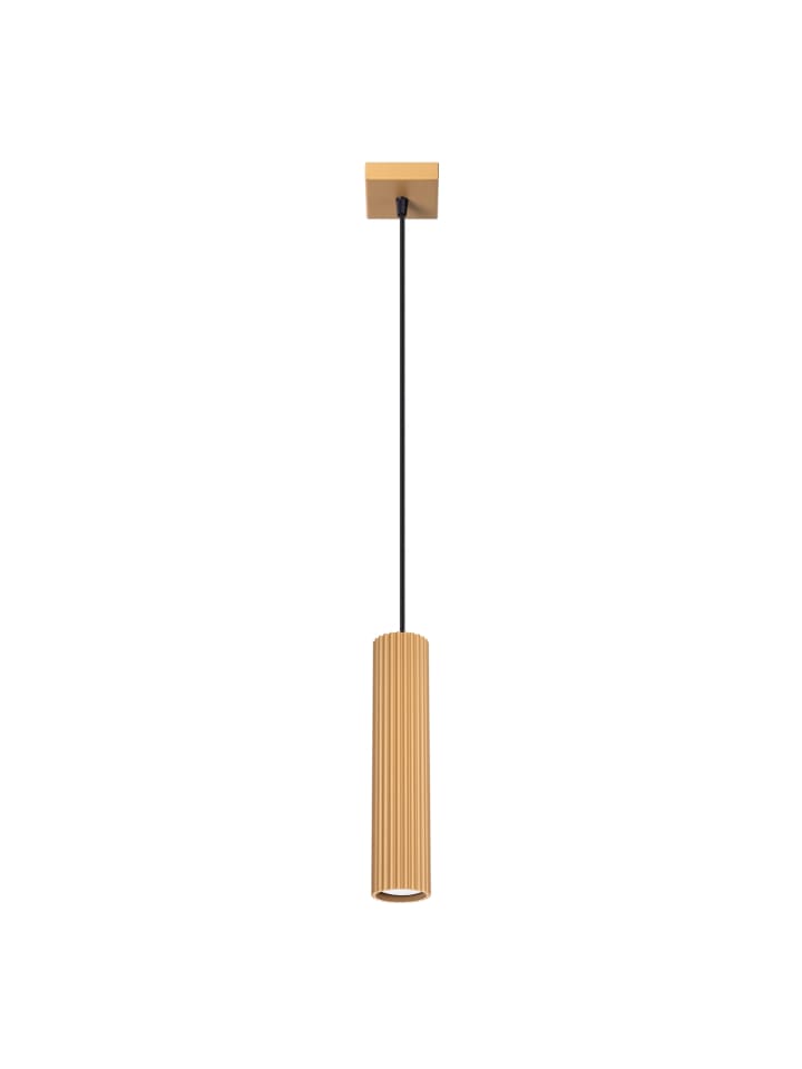 Pendelleuchte GLEAM 1 golden H 118 cm