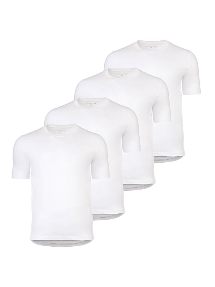 T-Shirt 4er Pack in Weiß