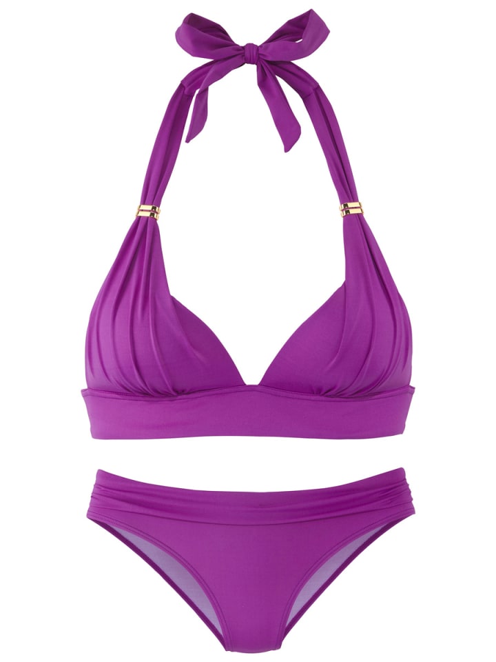Triangel-Bikini in lila
